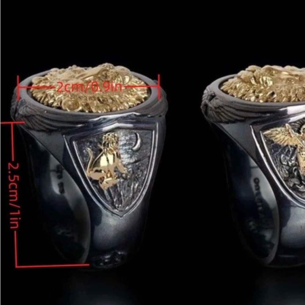 Lion Head Decor Ring - Picture 3 of 3
